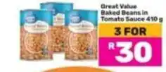 Game Great value - baked beans in tomato sauce offer