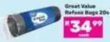 Game Great value - refuse bags 20s offer