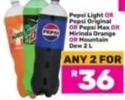 Game Pepsi - pepsi light or pepsi original or pepsi max or mirinda orange or mountain dew offer
