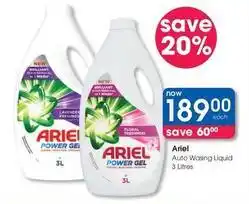 Clicks Ariel - auto wasing liquid offer