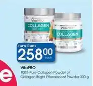 Clicks Collagen powder or collagen bright effervescent powder offer