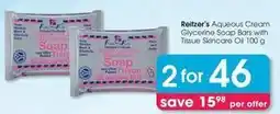 Clicks Aqueous cream glycerine soap bars with tissue skincare oil offer