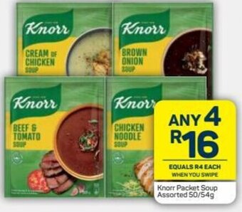 Pick n Pay Knorr Packet Soup Assorted 50/54g offer
