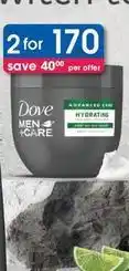 Clicks Dove - men+care hydrating advanced care offer