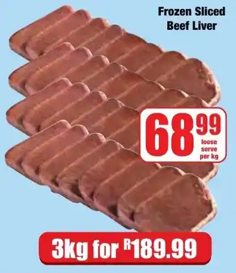 Boxer Superstores Frozen Sliced Beef Liver offer