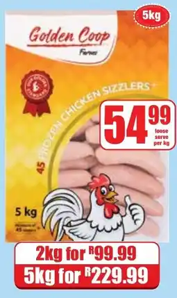 Boxer Superstores Golden Coop Frozen Chicken Sizzlers offer