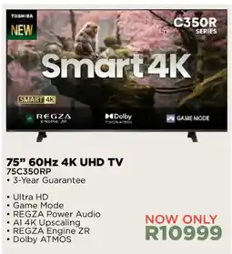 House & Home TOSHIBA 75" 60Hz 4K UHD TV offer
