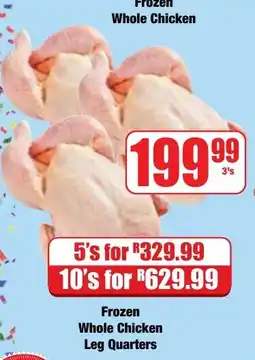 Boxer Superstores Frozen Whole Chicken offer