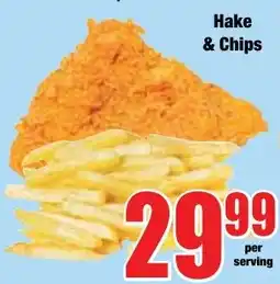 Boxer Superstores Hake & Chips offer