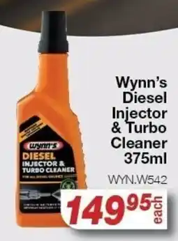 AutoZone Wynn's Diesel Injector & Turbo Cleaner offer