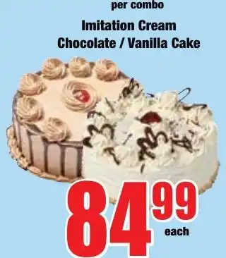 Boxer Superstores Imitation Cream Chocolate / Vanilla Cake offer