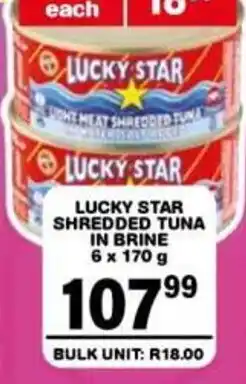 Giant Hyper Lucky Star Shredded Tuna in Brine offer