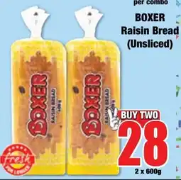 Boxer Superstores BOXER Raisin Bread (Unsliced) offer