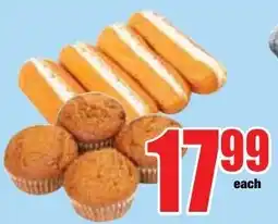 Boxer Superstores Muffins and eclairs offer