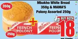 Boxer Superstores Mbakh0 White Bread & MAMA'S Polony Assorted offer
