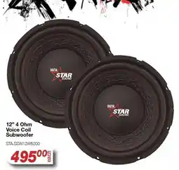 AutoZone Digital Star Sound 12" 4 Ohm Voice Coil Subwoofer offer