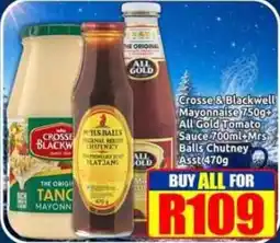 Three Star Cash and Carry Crosse & Blackwell Mayonnaise Assorted offer