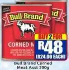 Three Star Cash and Carry Bull Brand Corned Meat offer
