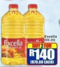 Three Star Cash and Carry Excella Oil 2lt offer