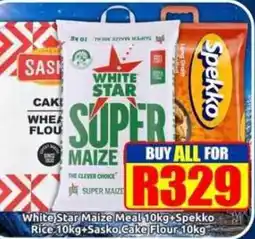 Three Star Cash and Carry White Star Super Maize offer