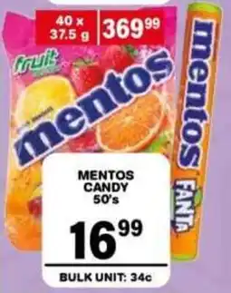 Giant Hyper Mentos Candy offer