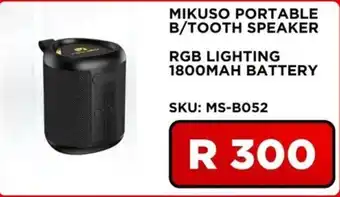 MIKUSO PORTABLE B/TOOTH SPEAKER