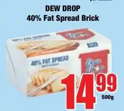 Boxer Superstores DEW DROP 40% Fat Spread Brick offer
