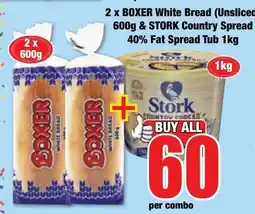 Boxer Superstores BOXER White Bread & STORK Country Spread offer