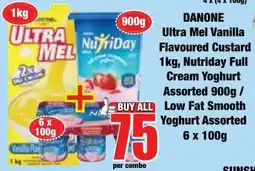 Boxer Superstores DANONE Ultra Mel Vanilla Flavoured Custard Assorted offer