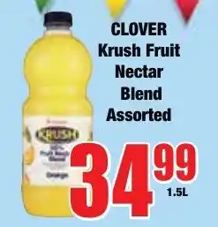 Boxer Superstores CLOVER Krush Fruit Nectar Blend Assorted offer