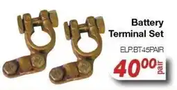 AutoZone Battery Terminal Set offer