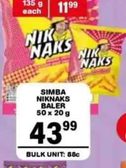 Giant Hyper SIMBA NIKNAKS BALER offer