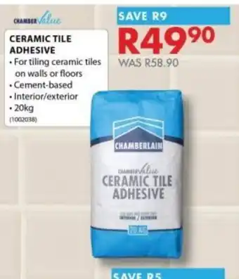 Chamberlain Chamberlain Value Ceramic Tile Adhesive offer