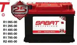 AutoZone SABAT BATTERIES offer
