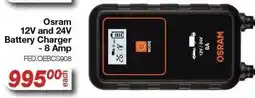 AutoZone Osram 12V and 24V Battery Charger 8 Amp offer