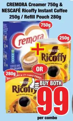 Boxer Superstores CREMORA Creamer & NESCAFÉ Ricoffy Instant Coffee offer