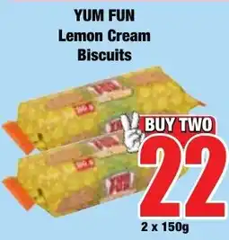 Boxer Superstores YUM FUN Lemon Cream Biscuits offer