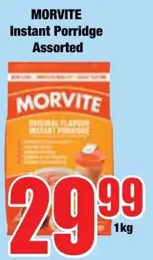 Boxer Superstores MORVITE Instant Porridge Assorted offer