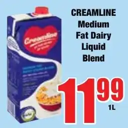 Boxer Superstores CREAMLINE Medium Fat Dairy Liquid Blend offer