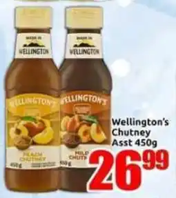 Three Star Cash and Carry Wellington's Chutney Assorted offer