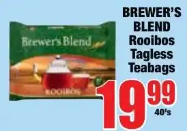 Boxer Superstores Brewer's Blend Rooibos Tagless Teabags offer