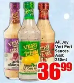 Three Star Cash and Carry All Joy Veri Peri Sauces Assorted offer