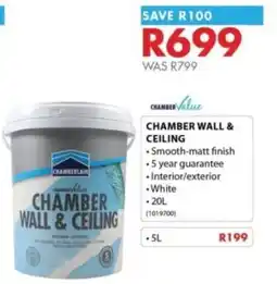 Chamberlain Chamber Value Chamber Wall & Ceiling offer