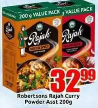 Three Star Cash and Carry Robertsons Rajah Curry Powder Assorted offer