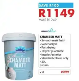 Chamberlain Chamberlain Chamber Matt offer