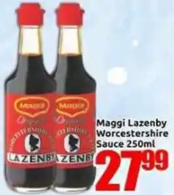 Three Star Cash and Carry Maggi Lazzenby Worcestershire Sauce offer