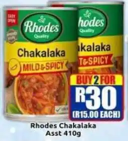 Three Star Cash and Carry Rhodes Chakalaka offer