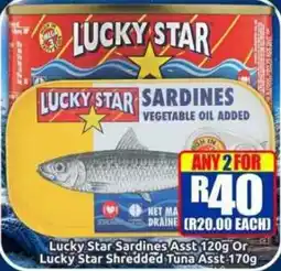 Three Star Cash and Carry Lucky Star Sardines offer
