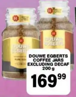 Giant Hyper Douwe Egberts Coffee Jars Excluding Decaf offer