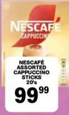 Giant Hyper NESCAFÉ ASSORTED CAPPUCCINO STICKS offer